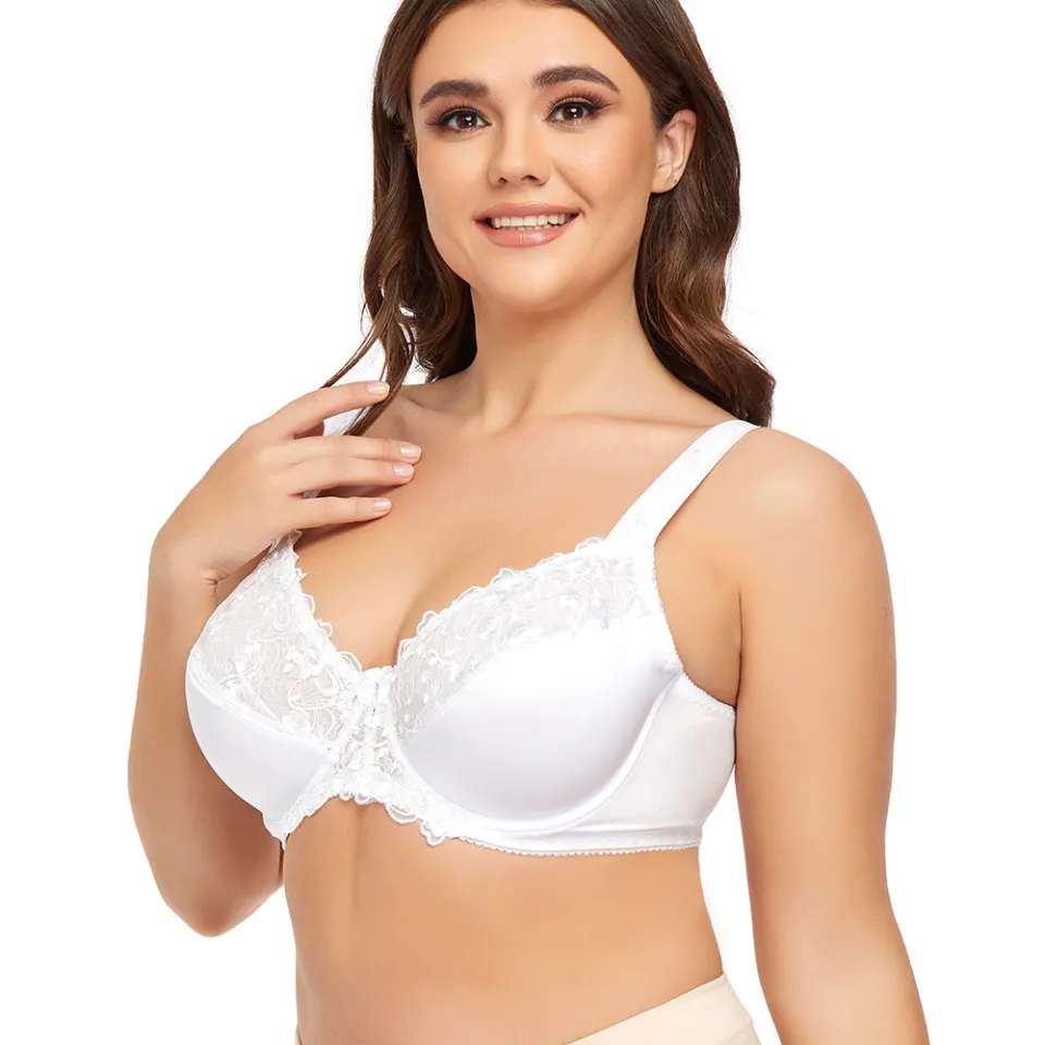 Embroidery Bras Underwear Women Plus Size Sexy Thin Bra Lace Bra