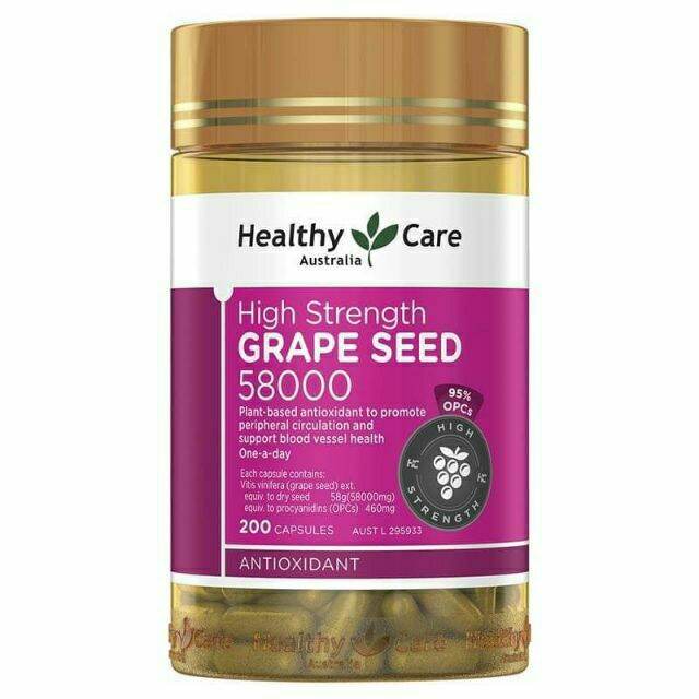 sure-ของแท้-นำเข้า-healthy-care-grape-seed-58000-mg-เมล็ดองุ่นเข้มข้นออสเตรเลีย