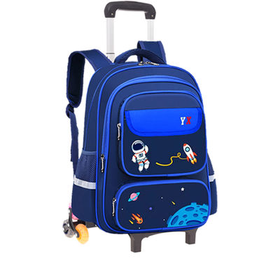 Baby Online กระเป๋านักเรียนแบบมีล้อลาก กระเป๋าเป้ ช่องใส่ของเยอะ พร้อมส่ง กระเป็นเดินทาง น้ำหนักเบากันน้ำ พร้อมส่งจากไทย
