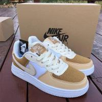 aj1 autumn and winter new low-top sports shoes explosion models student couple models golden autumn yellow Paris gray Air Force One