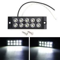 ไฟเครื่องหมายด้านข้างไฟบอกตำแหน่ง12-24V 10LED โคมไฟท้ายสำหรับรถบรรทุกรถพ่วงรถตู้