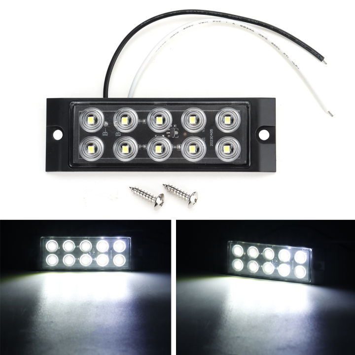 ไฟเครื่องหมายด้านข้างไฟบอกตำแหน่ง12-24v-10led-โคมไฟท้ายสำหรับรถบรรทุกรถพ่วงรถตู้