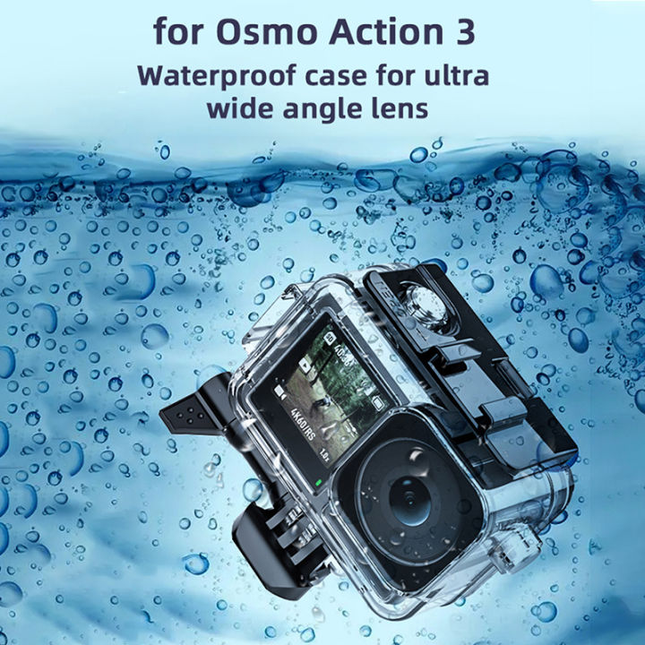 สำหรับ-dji-action-3กล้องกีฬา40m-เคสกันน้ำ-osmo-action-3อุปกรณ์ดำน้ำเกราะป้องกัน