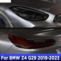 สำหรับ BMW Z4 G29 2019-2023ไฟหน้ารถภายนอกป้องกันรอยขีดข่วนด้านหน้าโคมไฟสี TPU ฟิล์มป้องกันปกอุปกรณ์ซ่อม