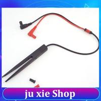 JuXie store Smd Ic Inductor Test Clip Pen Tweezers Banana Pend For Resistor Multimeter Capacitor Meter Clip Smd Components