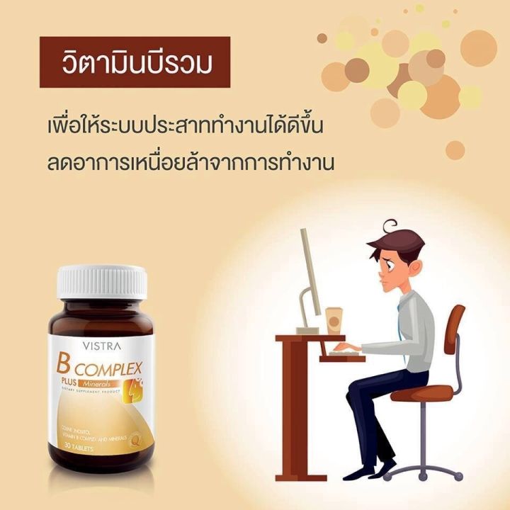 วิตามินบํารุงสมอง-ความจำ-ระบบประสาท-ผู้สูงอายุ-วัยเรียน-วัยทำงาน-คนหูอื้อ-vistra-b-complex