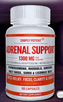 SIMPLY POTENT Adrenal Support 1300mg 90 Capsules