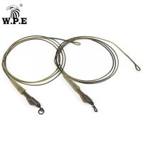 W.P.E Carp Fishing Line 3pcs/pack Braided Lead Core Leader Hair Rig Lead Clip Swivel Connector Feeder Carp Fishing Tackle Pesca