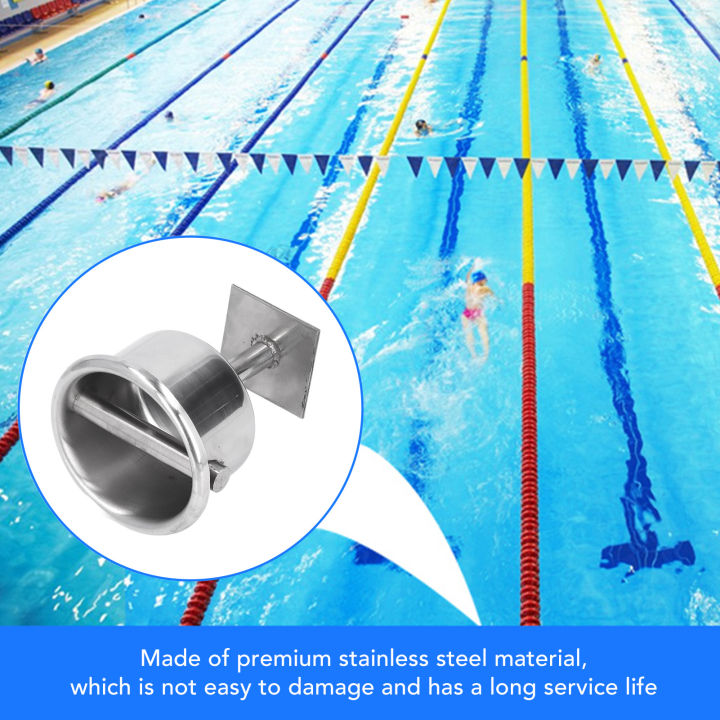 ส่วนที่ฝังตัวรูปถ้วยซ่อมเลนแบบลอยสำหรับการประกวดว่ายน้ำอุปกรณ์เสริมสำหรับเส้นเชือกสระว่ายน้ำลอยน้ำ