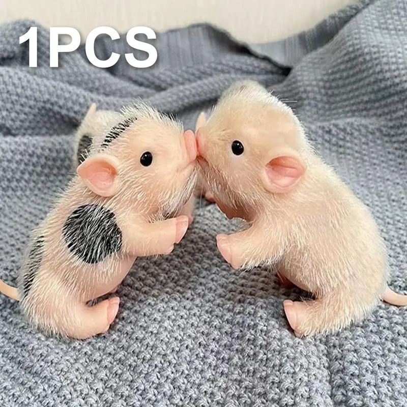 Silicone Pig Silicone Animals Pig Doll High Simulation Mini Silicone