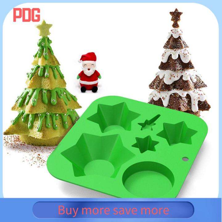 Xmas Baking Molds Silicone Dessert Christmas Ice Cube Mould