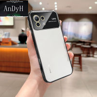 AnDyH Phone Case For Xiaomi 11 Lite Electroplated Transparent Soft TPU Glass Camera Protector Back Cover