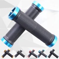 General Rubber MTB Grips Alloy Cuffs Bilateral Lock Bicycle Handle Grip Anti-skid Cycling Handlebar Sleeve Bike Accessories Handlebars