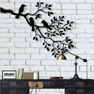 Metal Wall Art, Metal Birds Art,Metal Wall Decor,Birds on Branch,Birds Sculpture Special craft iron art decoration home decoration