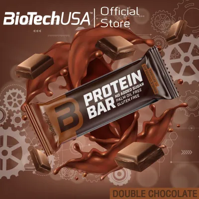 BioTechUSA Protein Bar 70g-Double Chocolate โปรตีนบาร์ รสดับเบิ้ล ช็อกโกแลต (โปรตีนขนม ขนมคนรักสุขภาพ )