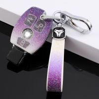 【cw】 Stick-on Crystals Car Key Shell Suitable for -Benz Series a200c260c200l Key Case Ring Dropshipping