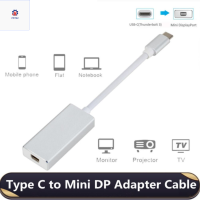 P9YN2 Extender Type-C ไปยังอะแดปเตอร์ DQ Hub พอร์ตแสดงผล Type-C To DP Transfer Converter Type-C To Mini DP อะแดปเตอร์ DQ 10Gbps สำหรับ Hdtv/projector/มอนิเตอร์