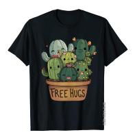 Free Cactus Hugs Tee Cute Funny Cactus Gift Printed On T Shirt Retro Tops T Shirt Cotton Men Fitness XS-4XL-5XL-6XL