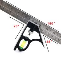Triangle Rule 90/45 Degree Thickening Angle Rule Steel / Plastic 30cm Long Ruler For Teaching Carpenter Measurement Square Ruler