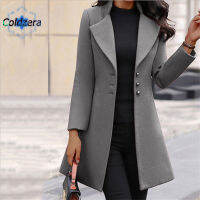 Coldzera Long Felt Jackets For Women Long Sleeve Button Down Outerwear Hip Length Gift For Girls Ladies