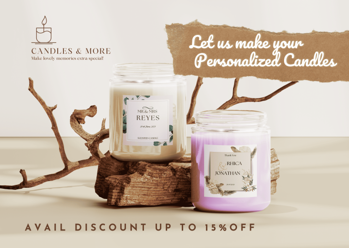 Souvenir Scented Candle Personalized Scented Soy Candle for weddings