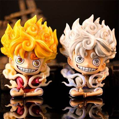 13.5ซม. OnePiece รูป Luffy Gear5ตัวเลข SunGodNika Luffy Figurine รูปปั้นอะนิเมะรุ่น Room ตกแต่งรถของเล่นสะสม