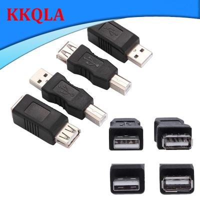 QKKQLA USB 2.0 Type A Female to Type B Male Printer Adapter Converter Connector Male to Female Plug Electronics