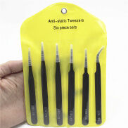 Bộ 6 Nhíp ESD đủ SIZE Tĩnh điện Chống nóng, Sửa chữa Điện Tử, Gắp Đá Nails