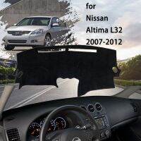แผ่นรองแดชฝาปิดแผงควบคุมพรมปูพื้นกันพรมลื่น,ป้องกันการเสื่อกันลื่นกันฝุ่นสำหรับ Nissan Altima L32รถเก๋งคูเป้2007 ~ 2012
