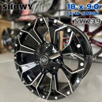 ล้อแม็กขอบ 18x9.0 ET+18 6รูx139.7? ยี่ห้อ Showy รุ่น SW239 ล้อแม็กดอกไม้ ?(ราคาต่อ1วง)? ขายยกชุด4วง รุ่นยอดนิยม แถมฟรีจุ๊บลมพรีเมี่ยม