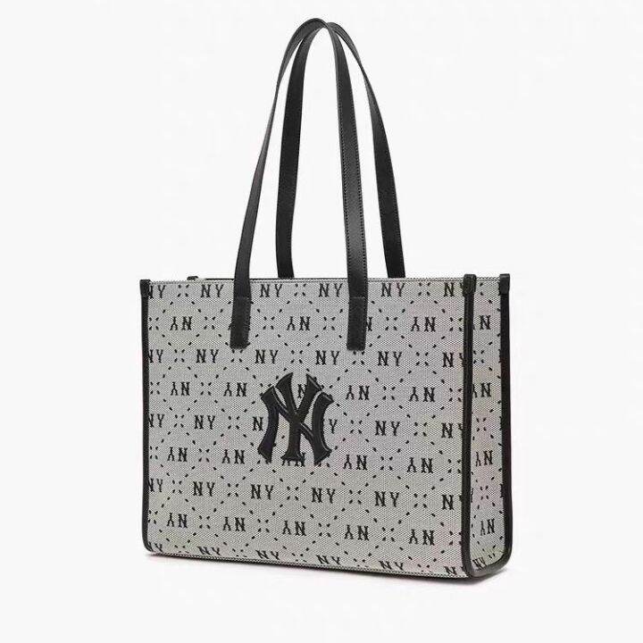 mlb-official-ny-south-korea-ml-spring-new-ny-full-standard-presbyopia-retro-shoulder-bag-handbag-large-capacity-commuter-tote-bag