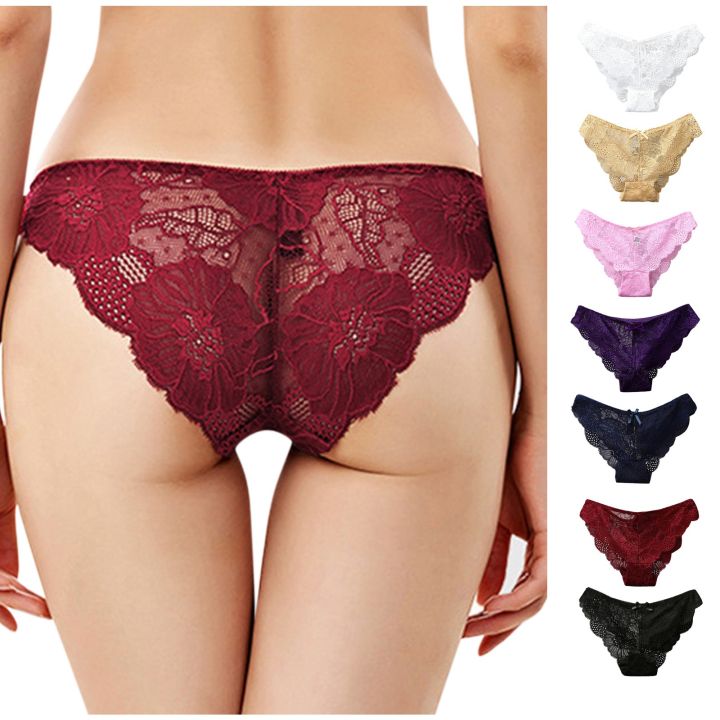 new design lacy bow briefs woman