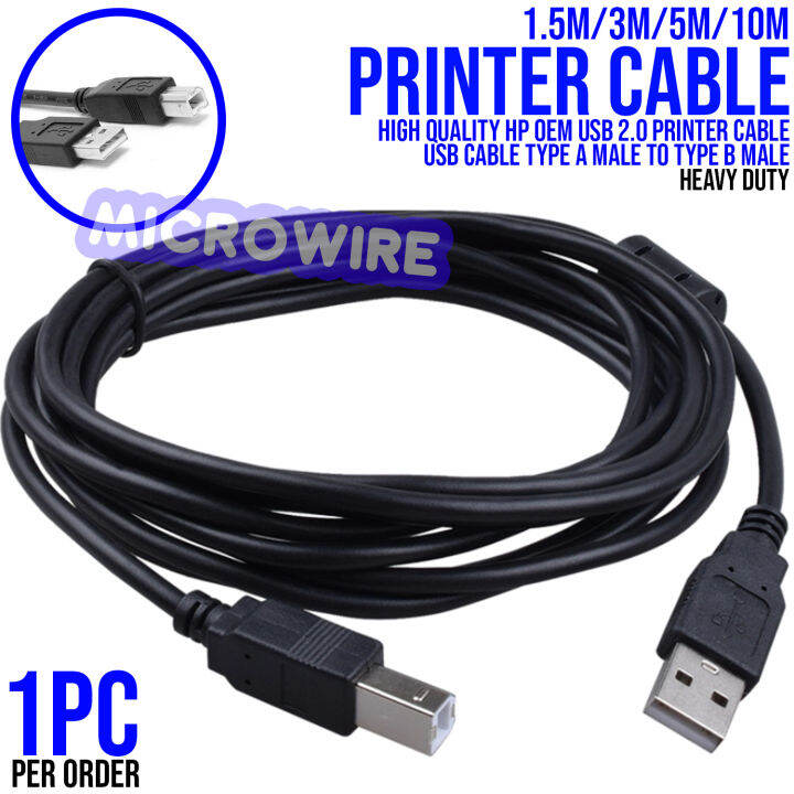 High Quality HP OEM USB 2.0 Printer Cable USB Cable Type A Male To Type ...