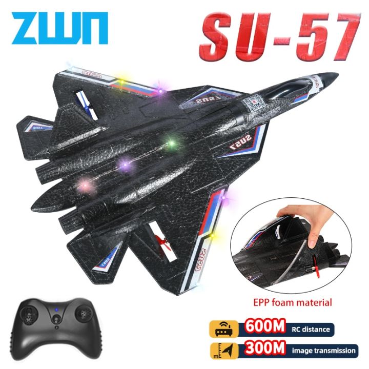 su57เครื่องบิน-rc-2-4ก-พร้อมรีโมทควบคุมเครื่องบินไฟ-led-เครื่องบินของเล่นโฟม-epp-เครื่องร่อนโมเดลเครื่องบินสำหรับเป็นของขวัญเด็ก