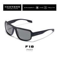 HAWKERS Black F18 Sunglasses for Men and Women, unisex. UV400 Protection. Official product designed in Spain  HF1820BBT0