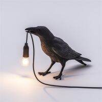 ใหม่ Lucky Bird Light ไฟห้องนั่งเล่นแอลอีดี Wall สมาร์ทรีโมทคอนโทรลไฟห้องนอนในร่ม Crow Light Seletti Wall Light