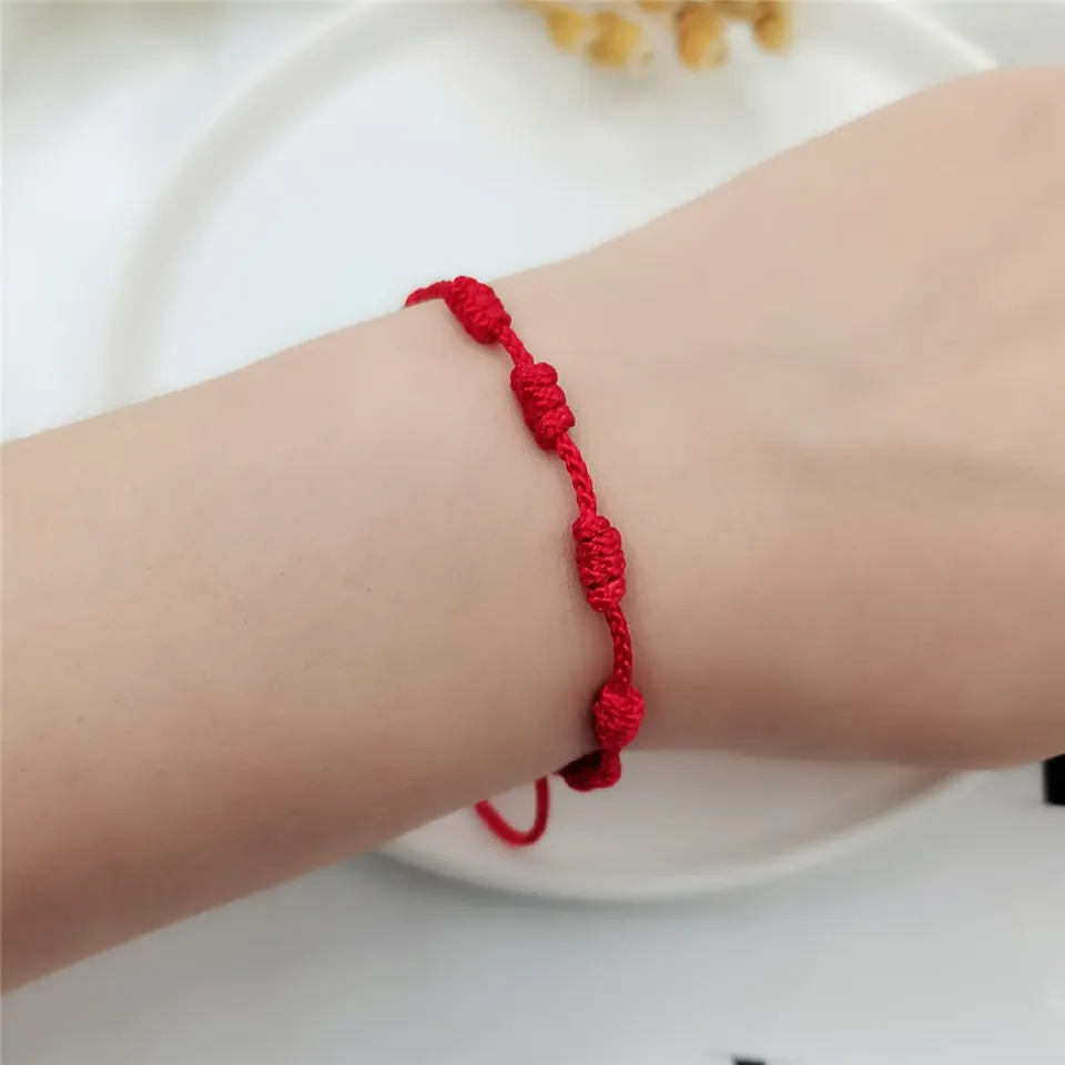  NFEGSIYA Red Rope Bracelets Woven Rope Lucky Red