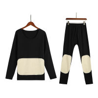 electric thermal underwear high-necked velvet thickening autumn plusthermal underwear womens suitone middle-aged elderly