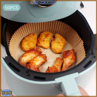 ใหม่สำหรับ Tues 【ฉินยู】แผ่นซับกระดาษแบบใช้แล้วทิ้งหม้อทอด Air Fryer 16ซม. 50ชิ้นกระดาษทรงกลมเยื่อไม้แบบไม่พรมติด