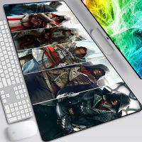 Assassins Creed Deskmat คีย์บอร์ดและเมาส์ Pad Gaming ยาง Pc อุปกรณ์เสริม Mousepad Gamer ป้องกันโต๊ะแฟชั่น Mause Pads