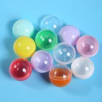 [HOT 2023] 100Pcs 32มม.สีลูกบอลที่ว่างเปล่าจำหน่ายของเล่นแคปซูลครึ่ง Clear Balls PP ที่ว่างเปล่าจำหน่ายของเล่นแคปซูลเด็กของขวัญ