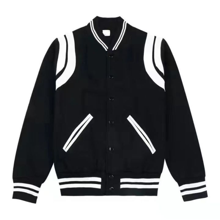 G-Dragon Same Baseball Jacket for Men Korean Style Black and White ...