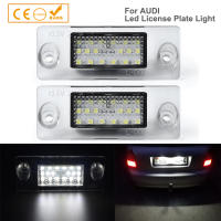 20212Pcs Error Free Led license plate light For Audi A3 S3 Limousine A3 8L Facelift A4 B5 5B Avant plate lights lamp Car-styling