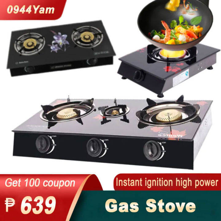 portable dual burner gas stove