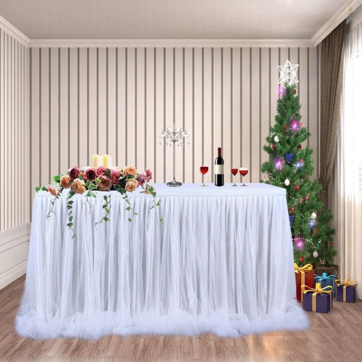 ผ้าโปร่งปูโต๊ะยาว-สําหรับตกแต่งบ้าน-งานแต่งงาน-คริสต์มาส-ขนมหวาน-โรงแรม-การประชุม