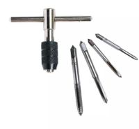 1 ชุด T Type Machine Hand Screw Thread Taps Reamer M3 / M4 / M5 / M6 Tap Set fit Handle DIY เครื่องมือ อุปกรณ์เสริม P10