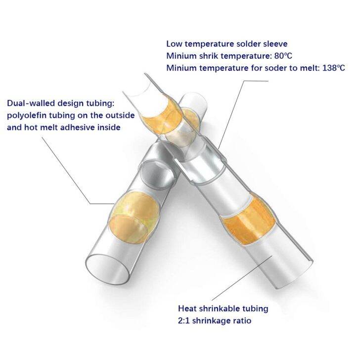 50pcs-awg-12-10-waterproof-insulated-heat-shrink-solder-seal-sleeve-splice-terminals-seal-electrical-wire-butt-connectors-electrical-circuitry-parts