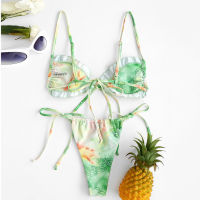 Y2k Push Up Bikini 2022 New Swimwear Women Tie-dye Bikinis Set Neon Swimsuit Two Pieces Bathing Suit For Female Biquini