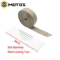 ZS MOTOS 1.5 mm*50 mm*5/10/15m Titanium/Black Fiberglass Exhaust Protection Pipe Heat Header Insulation Tape Turbo Wrap Adhesives Tape