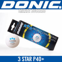 ลูกปิงปอง DONIC รุ่น 3 ดาว P40+ (ซื้อ 1 กล่อง แถมฟรี 1 กล่อง)  (ชมสินค้าเพิิ่ิม คลิ๊ก &amp;gt;&amp;gt;&amp;gt; ไปที่ร้านค้า)